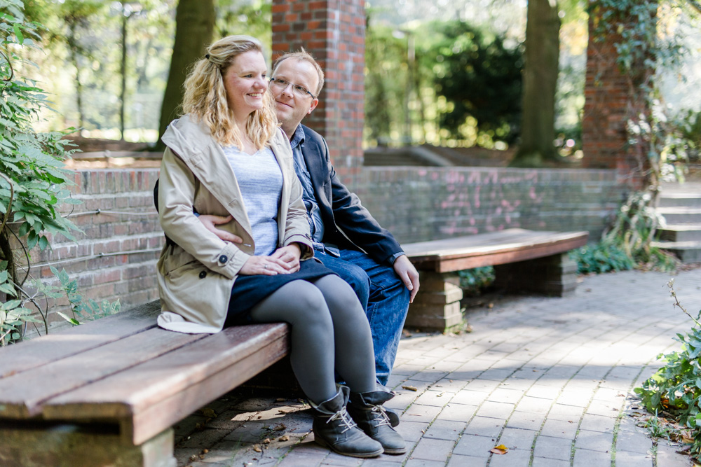 Familienshooting im Stadtpark mit vier Personen